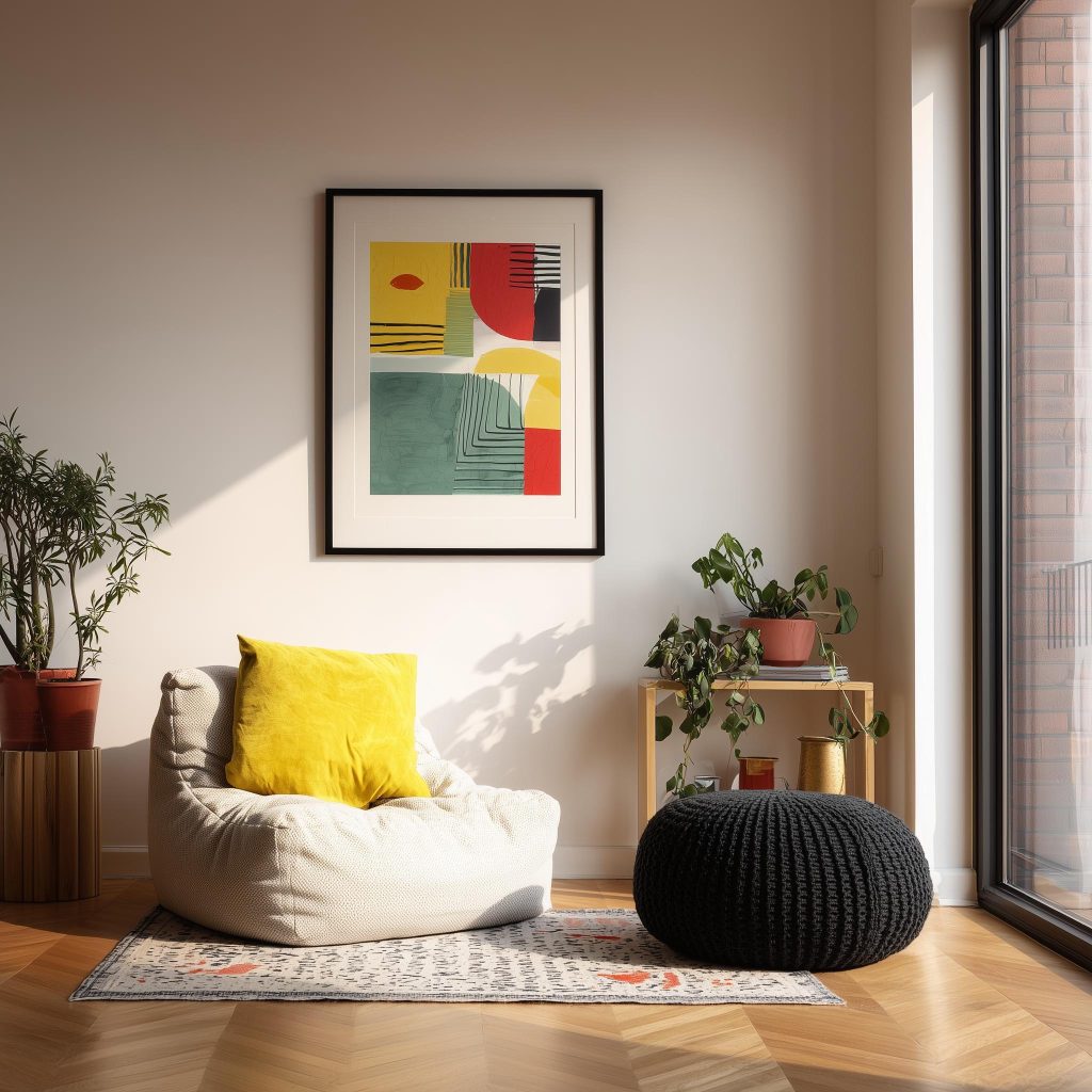 `Modern living room corner decor and styling ideas`