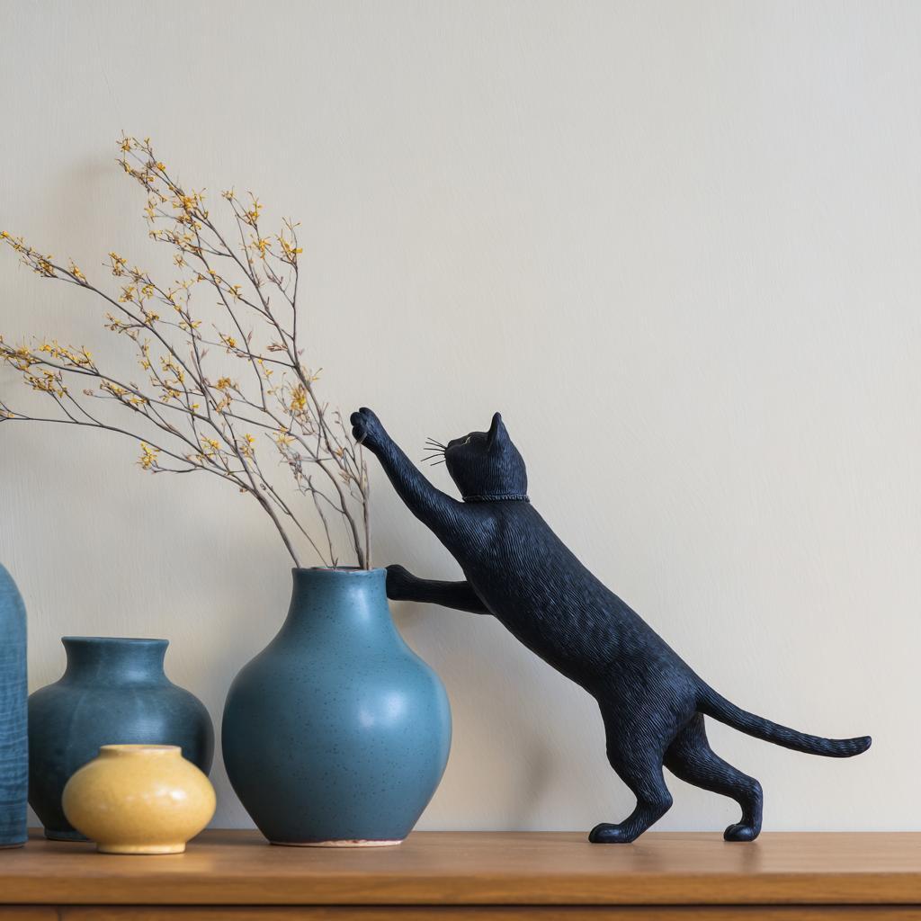 Modern pet-friendly living room with pet-friendly flooring