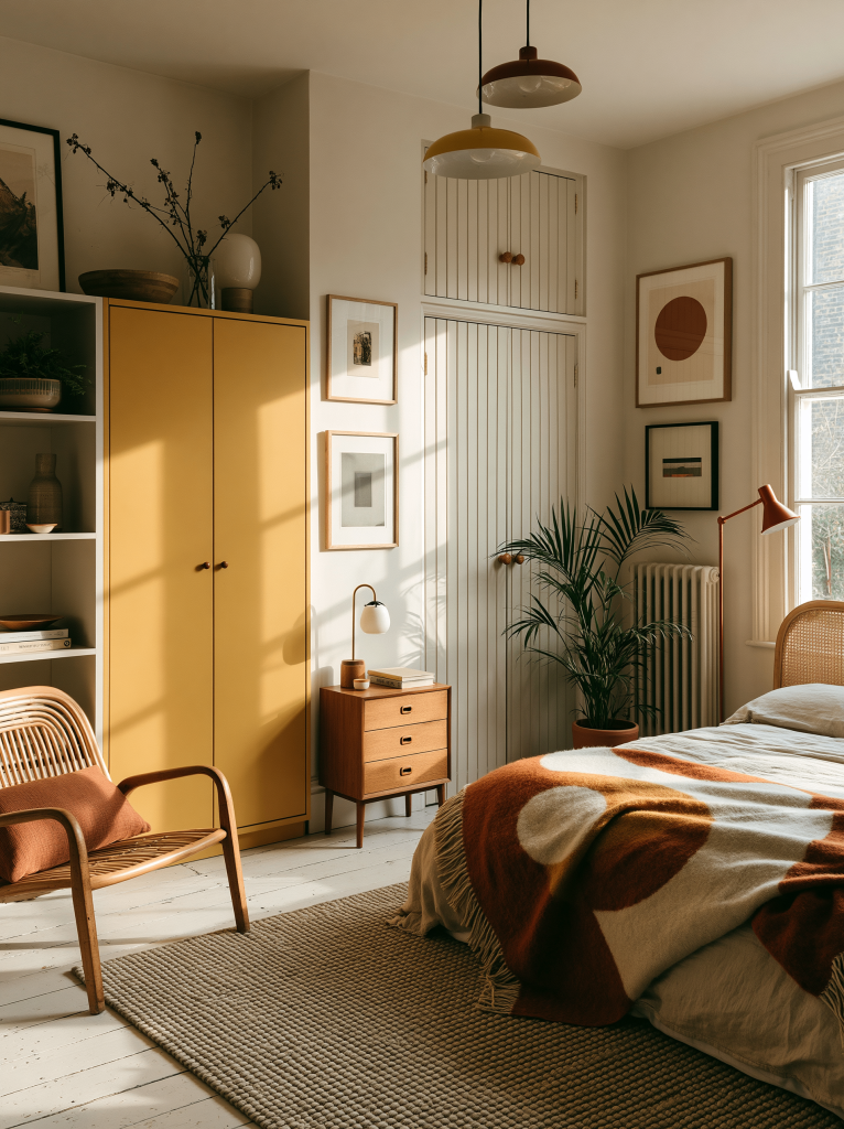 Classic according to vastu almirah position with wooden wardrobe placed neatly for balanced bedroom energy 