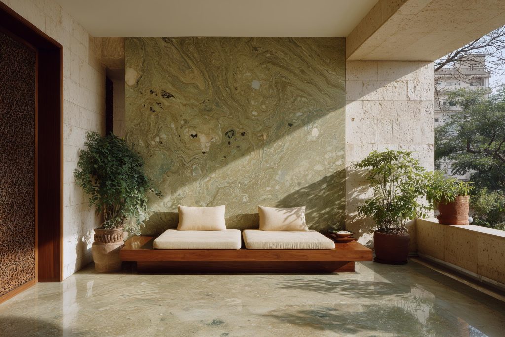 Textured wall compact luxury Kolkata interior design trends