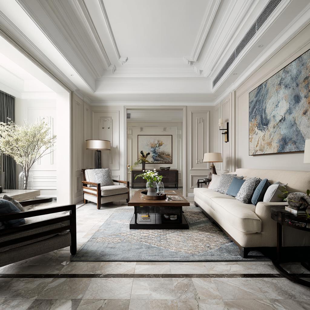 lassic panelling modern furniture traditional interior design