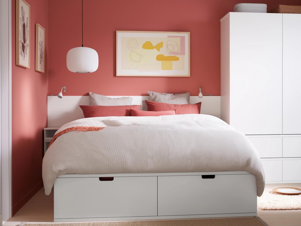 Storage bed smart furniture rental apartment decorating ideas