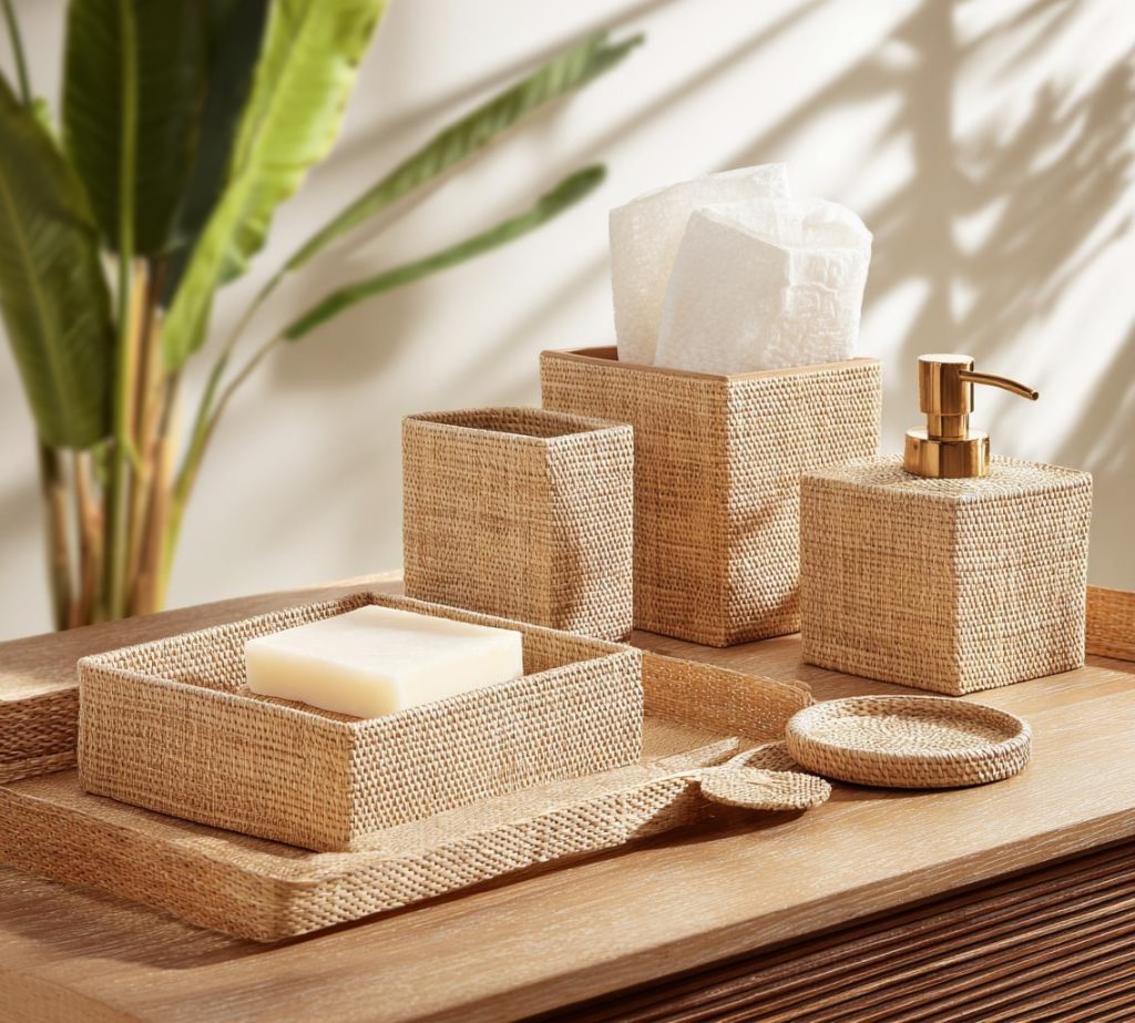 Woven accessories plant rental house decor personality ideas