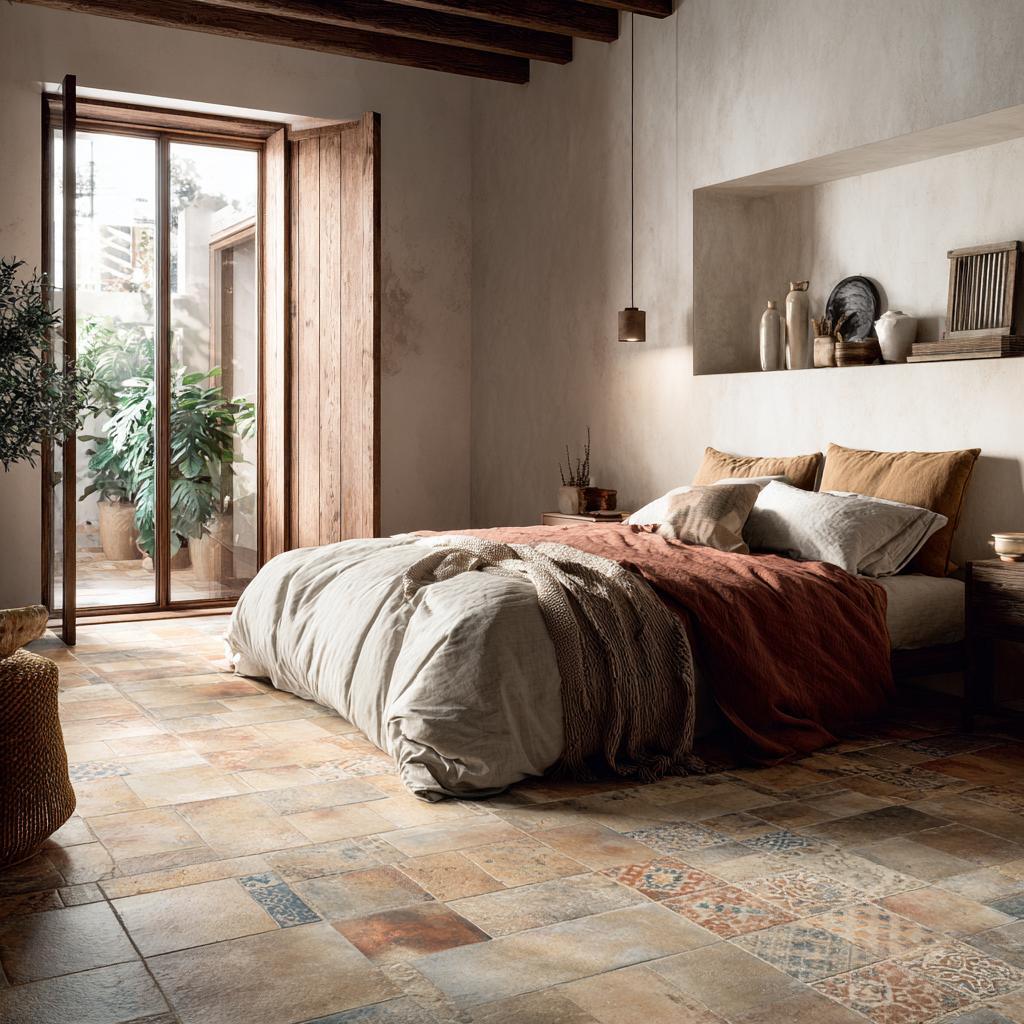 Tile flooring bedroom material composition comparison