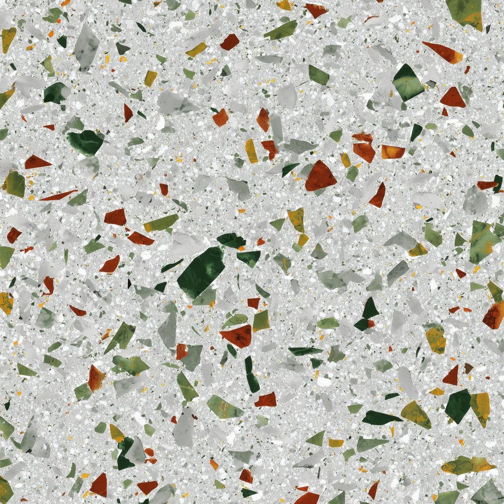 cement mosaic floor texture with coloured stone chips