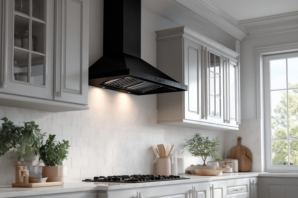  kitchen chimney exhaust for cabinet grease prevention