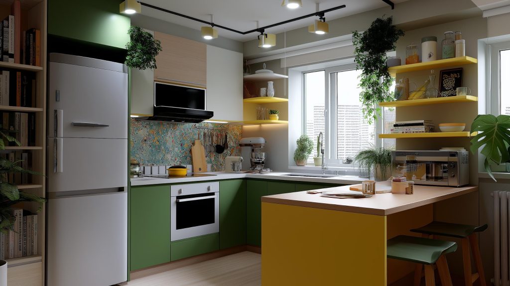  Budget modular kitchen green island low cost Coimbatore
