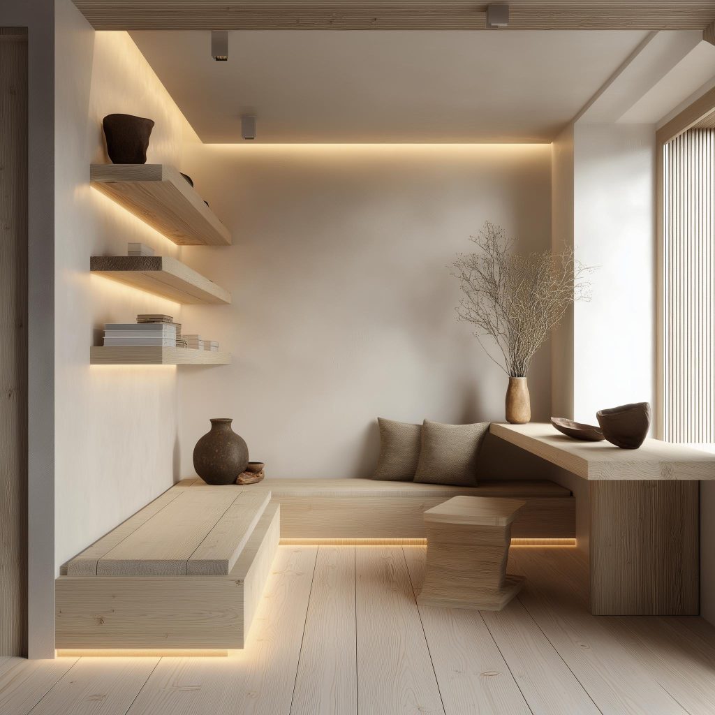 HDF board applications floating shelves interior