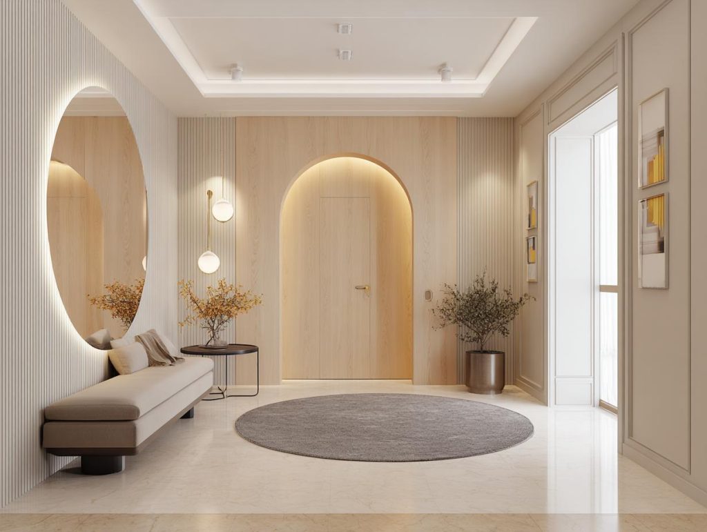 HDF board fluted wall panel entryway limitations