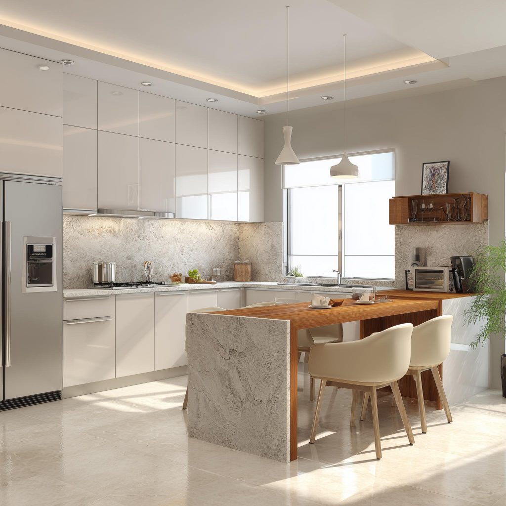 kitchen interior smart corner carousel storage unit