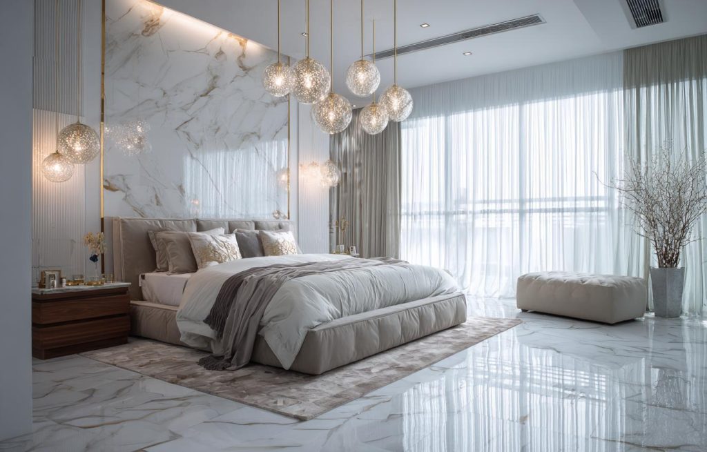  luxury master bedroom layout marble interior