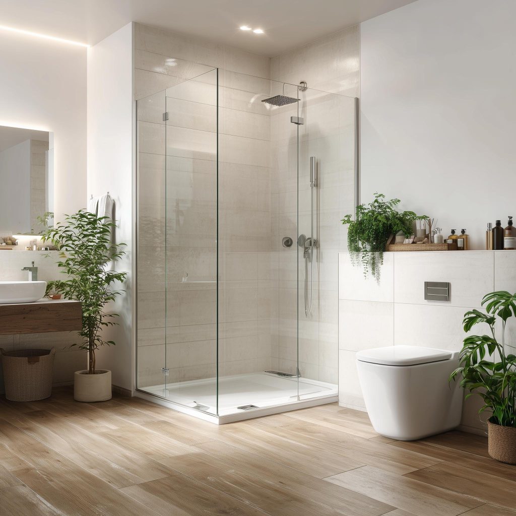 professional bathroom renovation India glass shower design