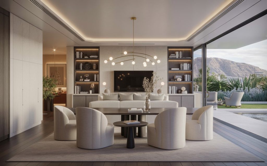 full service interior design bespoke living room premium finish
