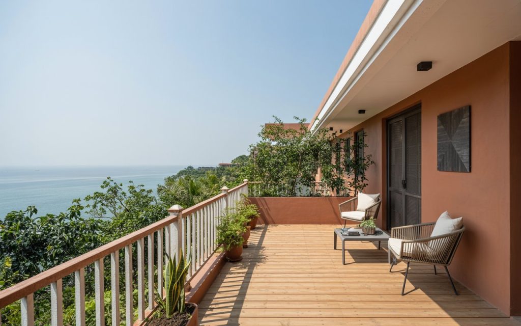 terrace railing design white balustrade coastal home