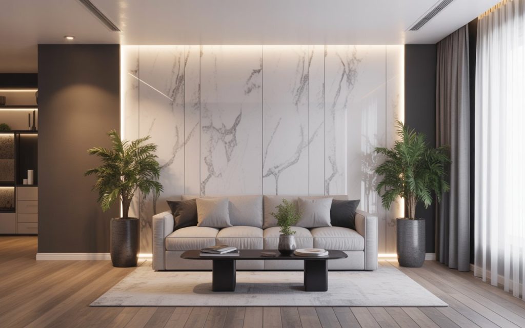 PVC marble sheet wall panel modern interior