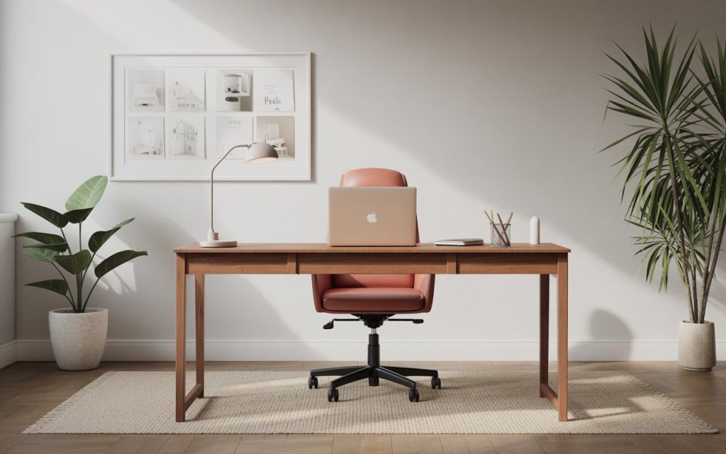 standard study table height wooden desk and chair