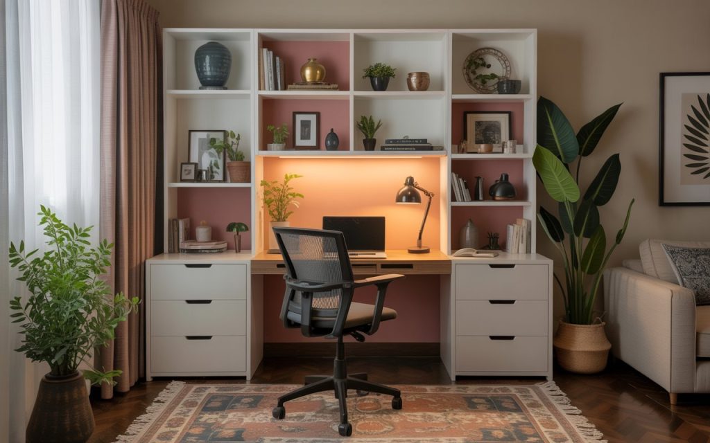  study table height with shelves home office storage