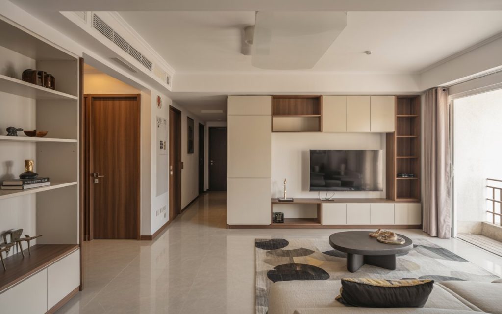 minimalist modular interior design Chandigarh apartment
