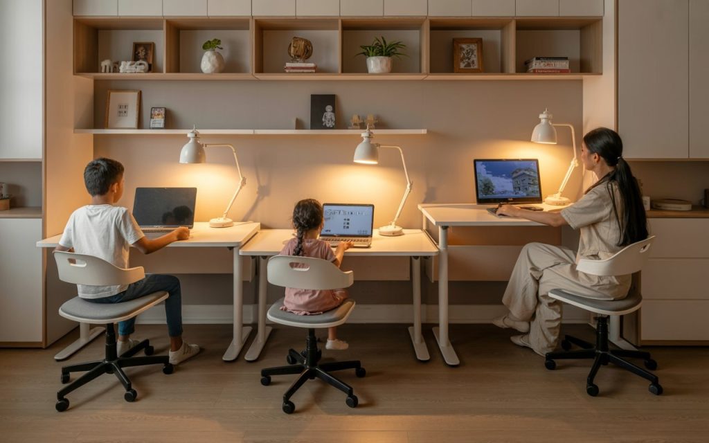 height adjustable study table for children and adults