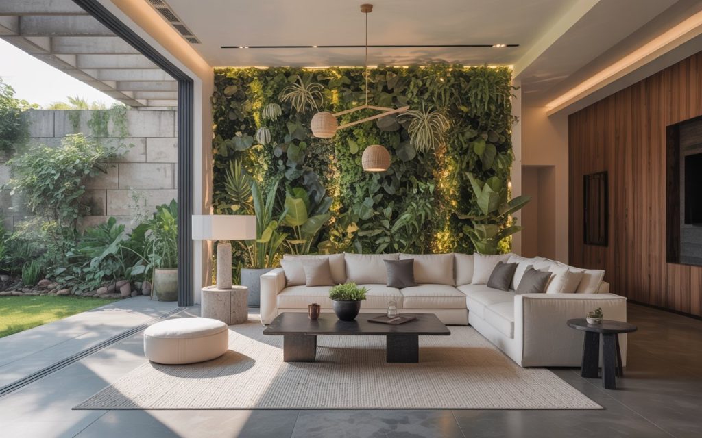 biophilic living wall interior design trend Chandigarh