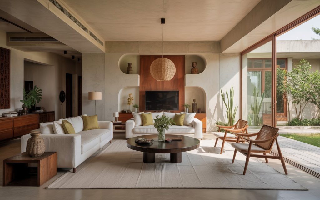  biophilic modern interior design Chandigarh home
