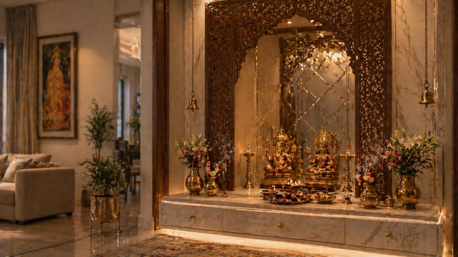 8 Elegant home altar design Ideas for Compact Spaces