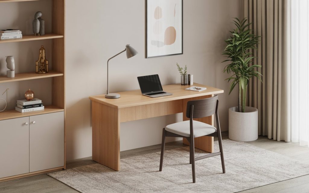  ideal height of study table wooden minimalist desk