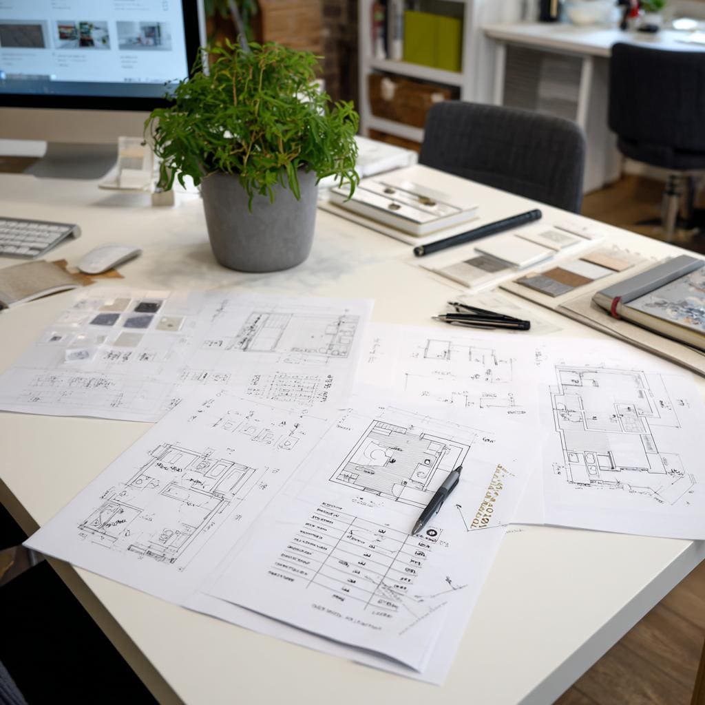  Interior BOQ materials drawings design workspace planning