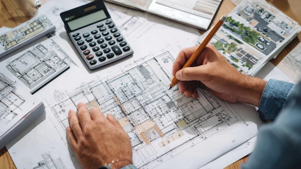 Interior design BOQ blueprint cost calculation planning
