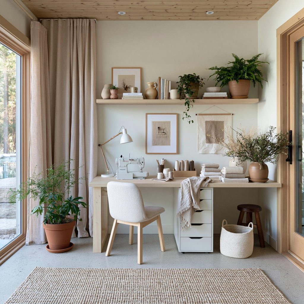  Study room furniture design compact corner wall shelves India