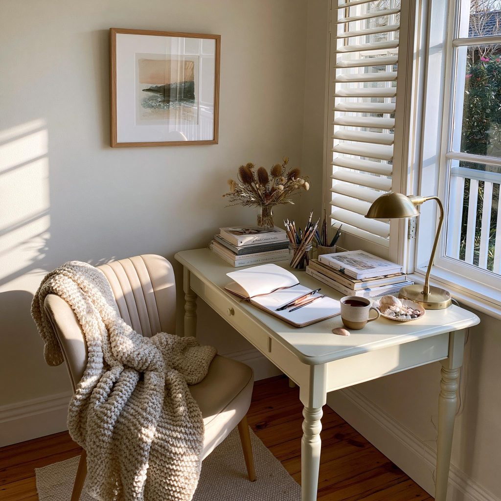 Study room furniture design table natural light India
