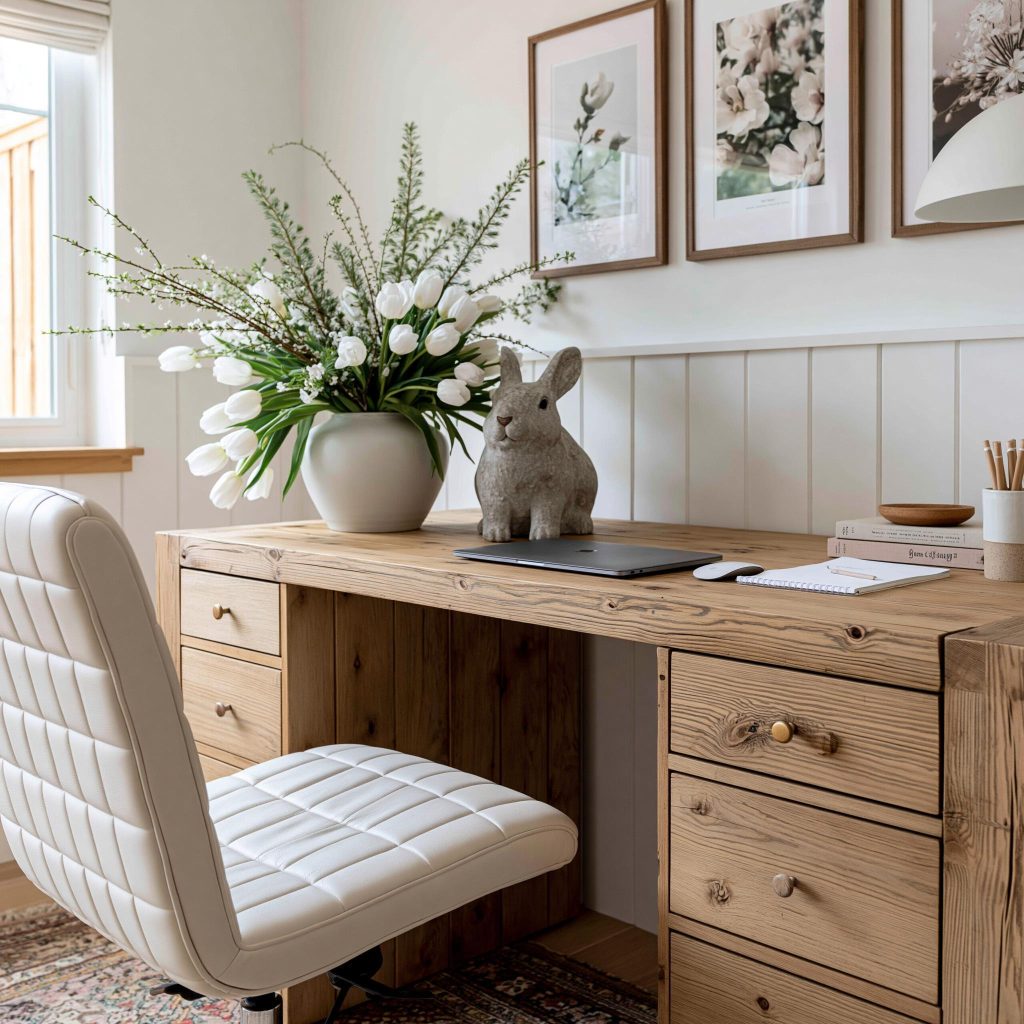 Study room furniture design wooden table drawers India