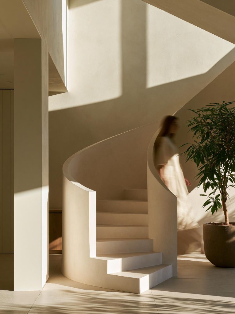  Spiral duplex staircase design curved modern India