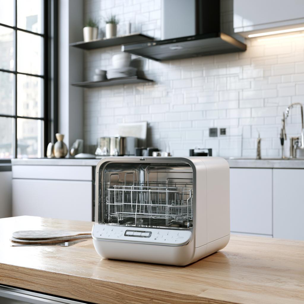 Compact countertop dishwasher small kitchen counter India