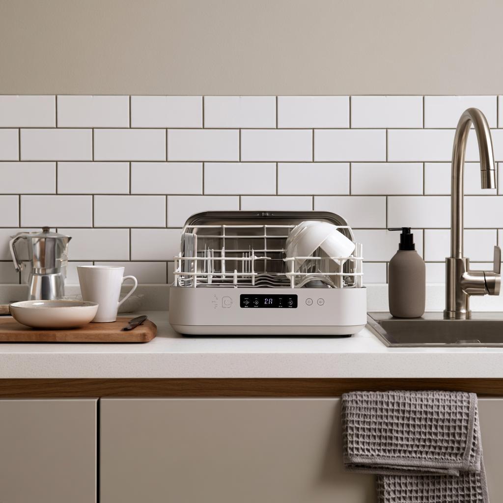 Countertop dishwasher checklist kitchen counter setup India