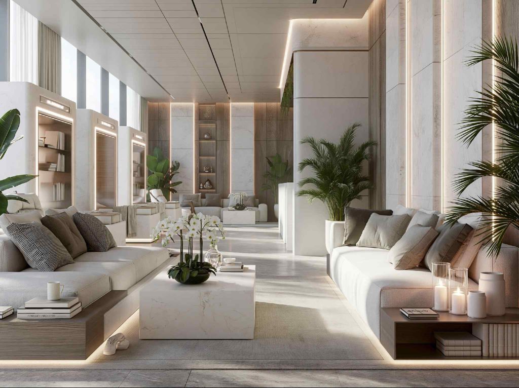 Latest POP design drawing room with LED strips