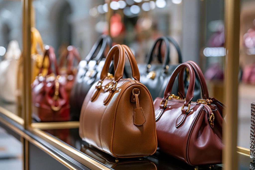 Luxury handbag storage display shelf