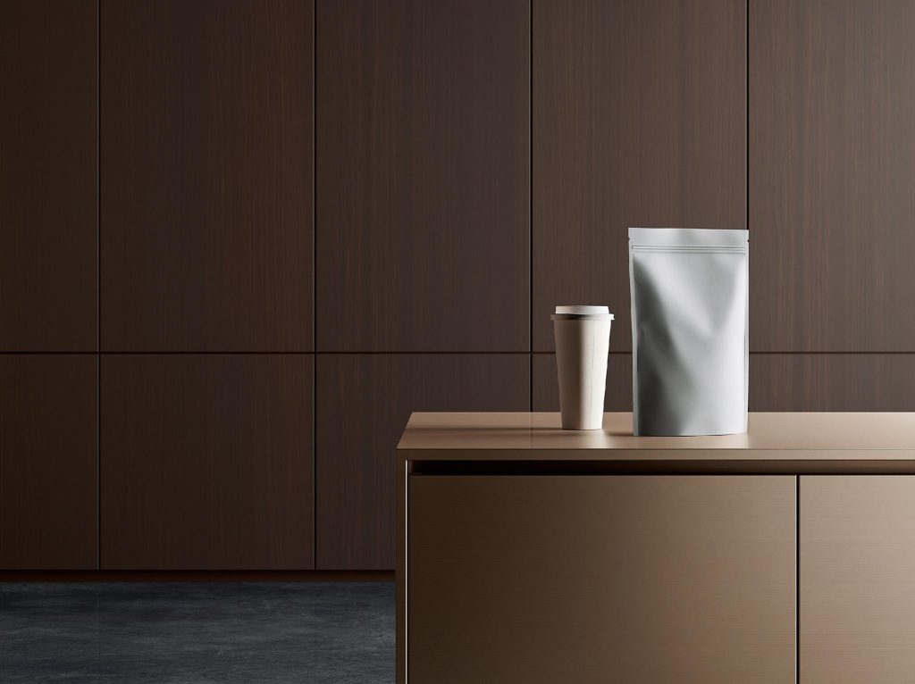 Dark finish PVC utility cupboard