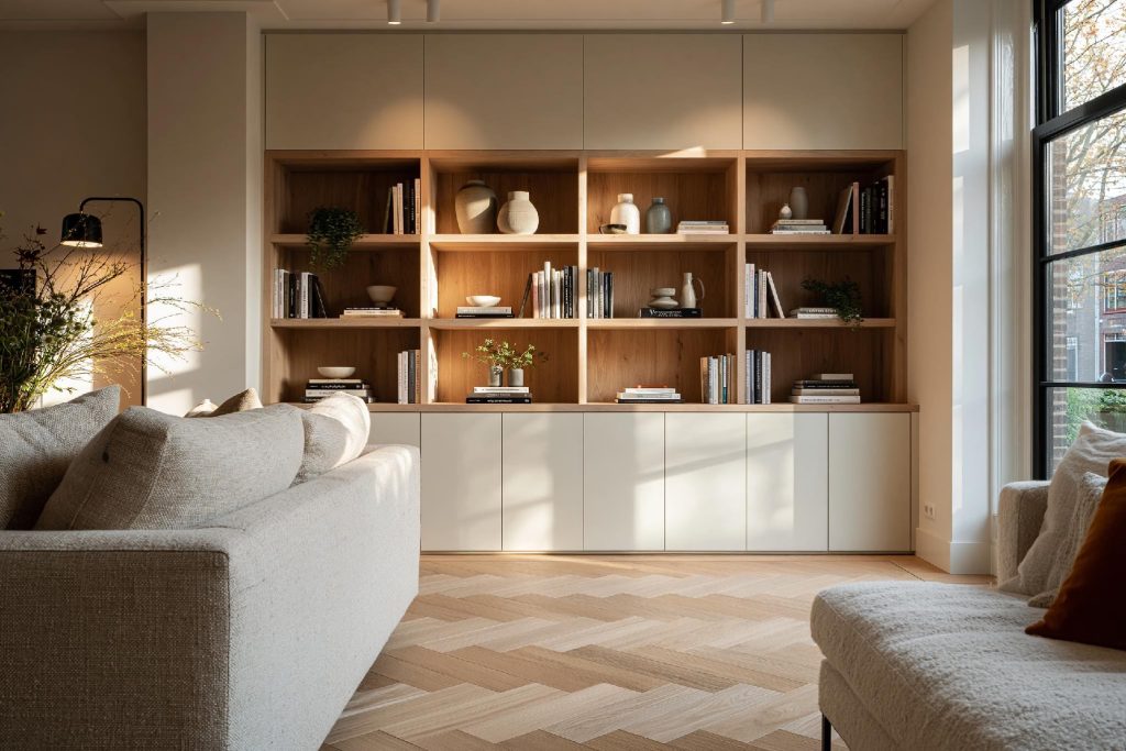 PVC cupboard design for hall storage