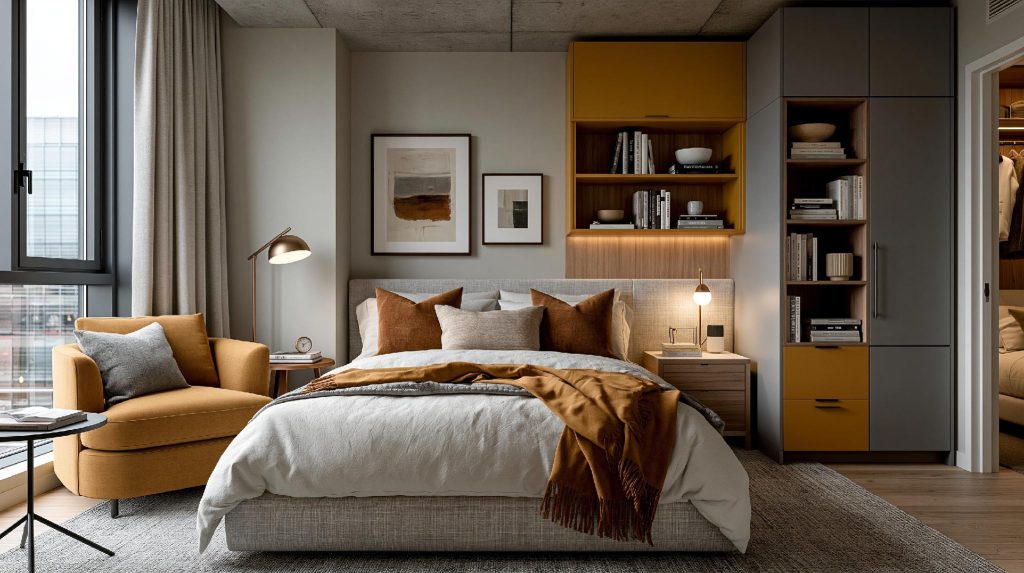 Customised wardrobe design small bedroom