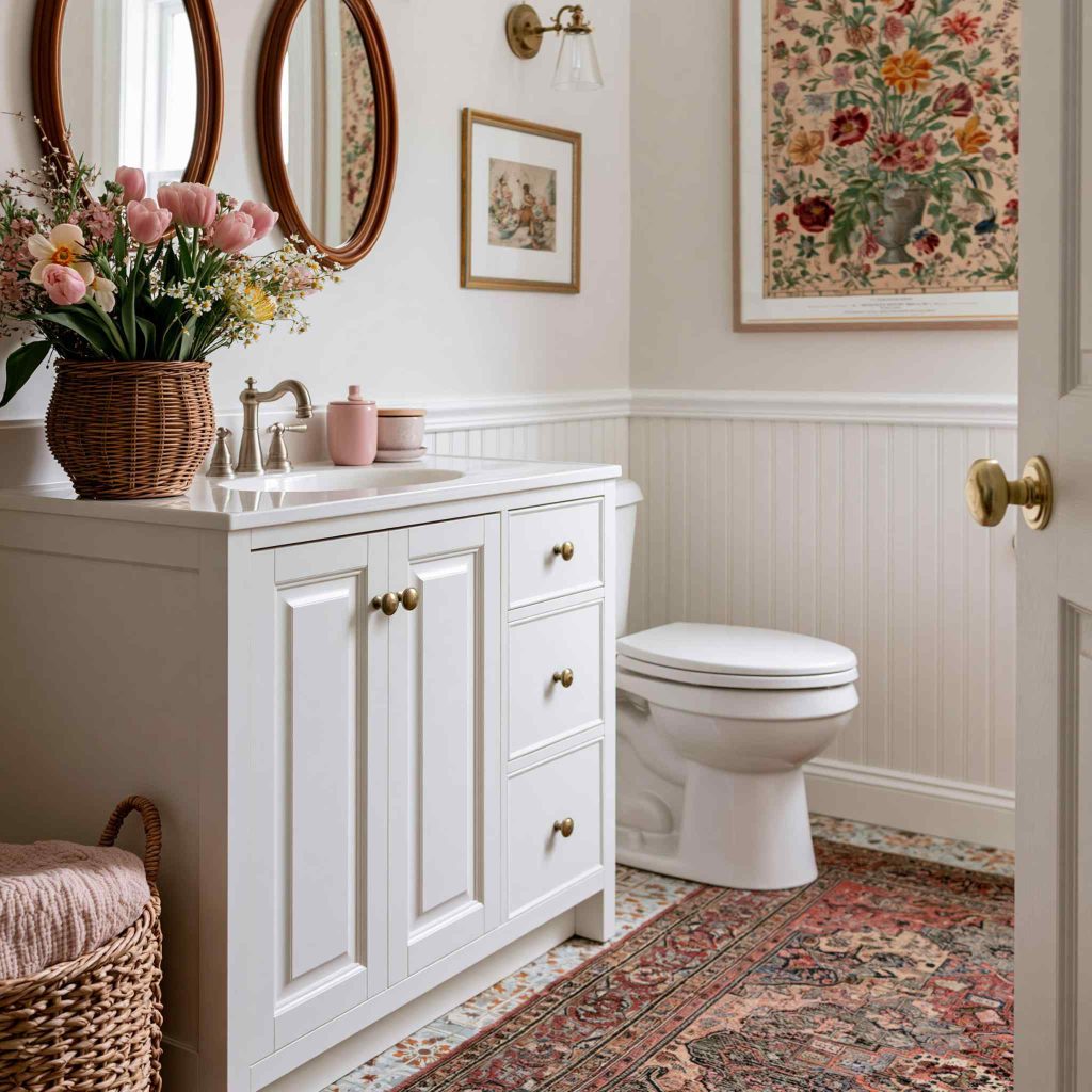 Half wall panelling ideas for bathroom design