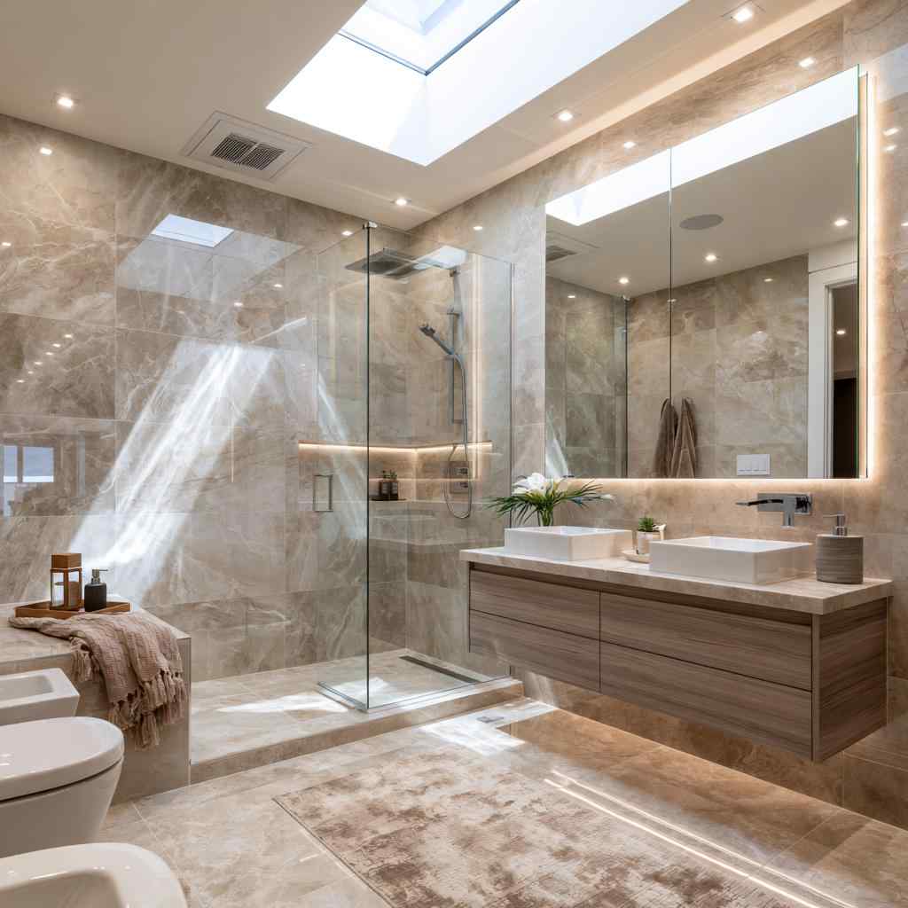 Bathroom ventilation ideas with ceiling exhaust vent