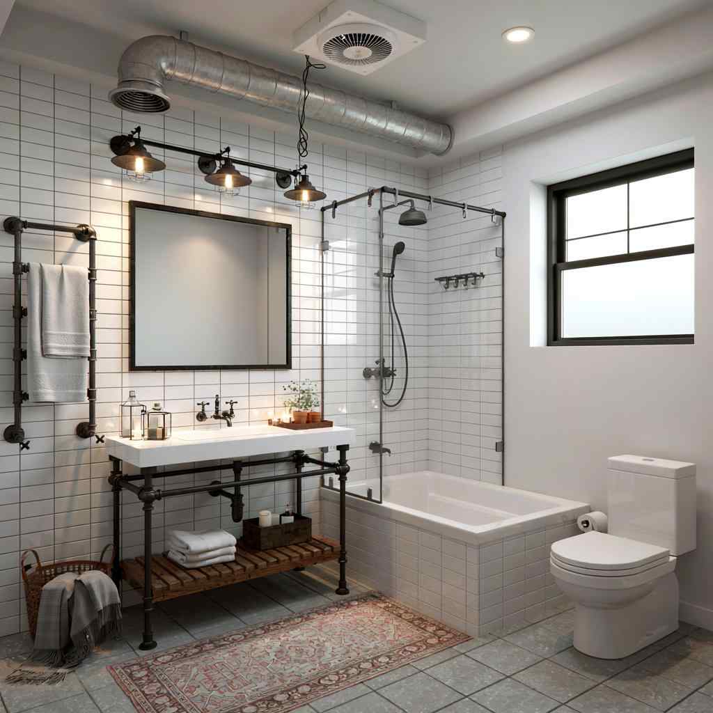 Bathroom ventilation ideas with natural window airflow