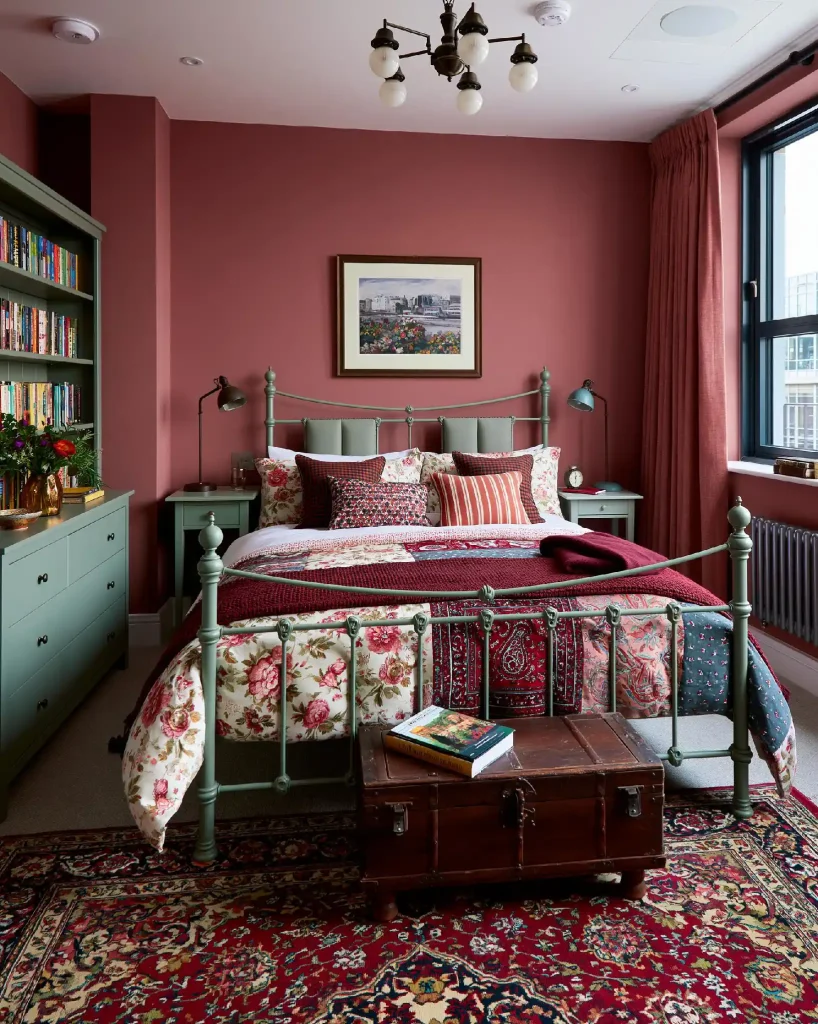  Vintage bedroom chandelier idea with globe lighting