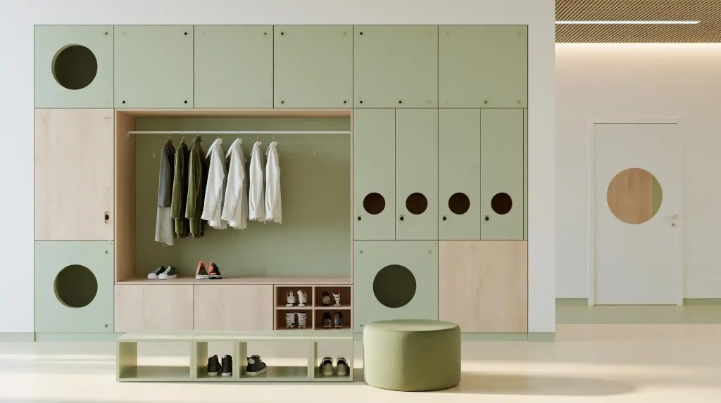 Wardrobe storage wall versus DIY clothes rack
