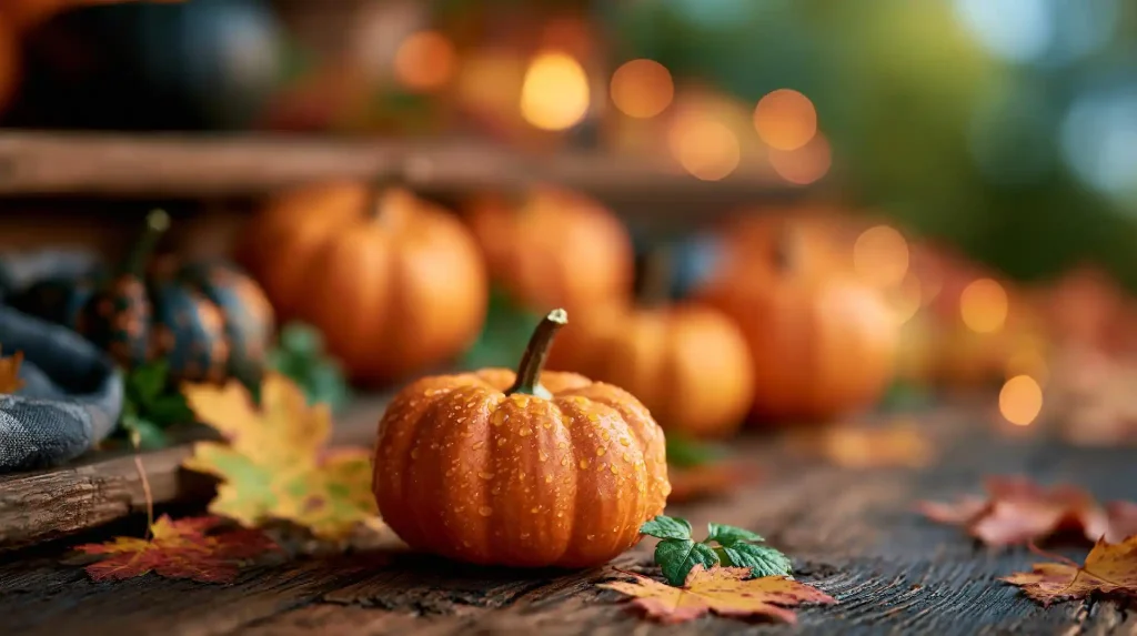  Fall kitchen decor trend pumpkin leaves
