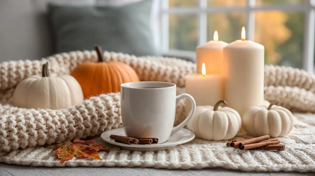 Cozy fall kitchen decor ideas candles