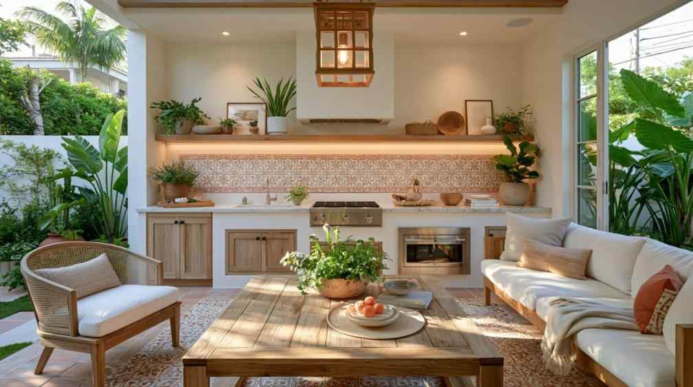  Small tropical house design with open airy living space