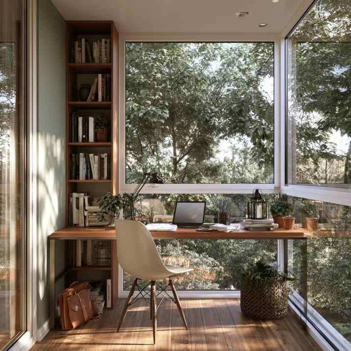Dead space ideas with corner home office nook