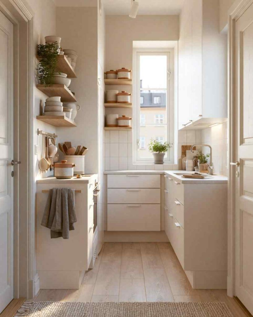 Dead space ideas with kitchen corner shelving
